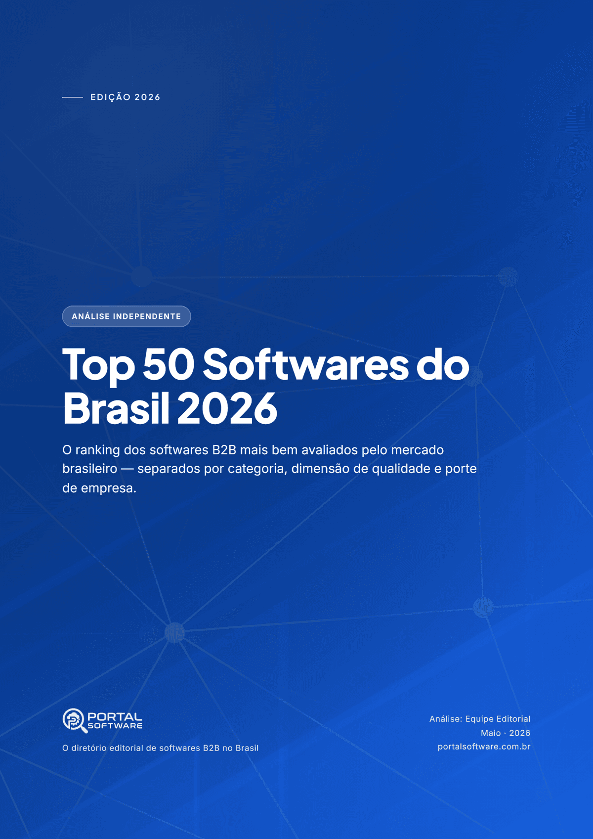 Capa: Top 50 Softwares do Brasil 2026